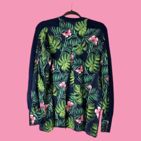 NEW Sandrine Rose French Worker XS Comfy Oversized Sweater Tropical Free People - Picture 13 of 14